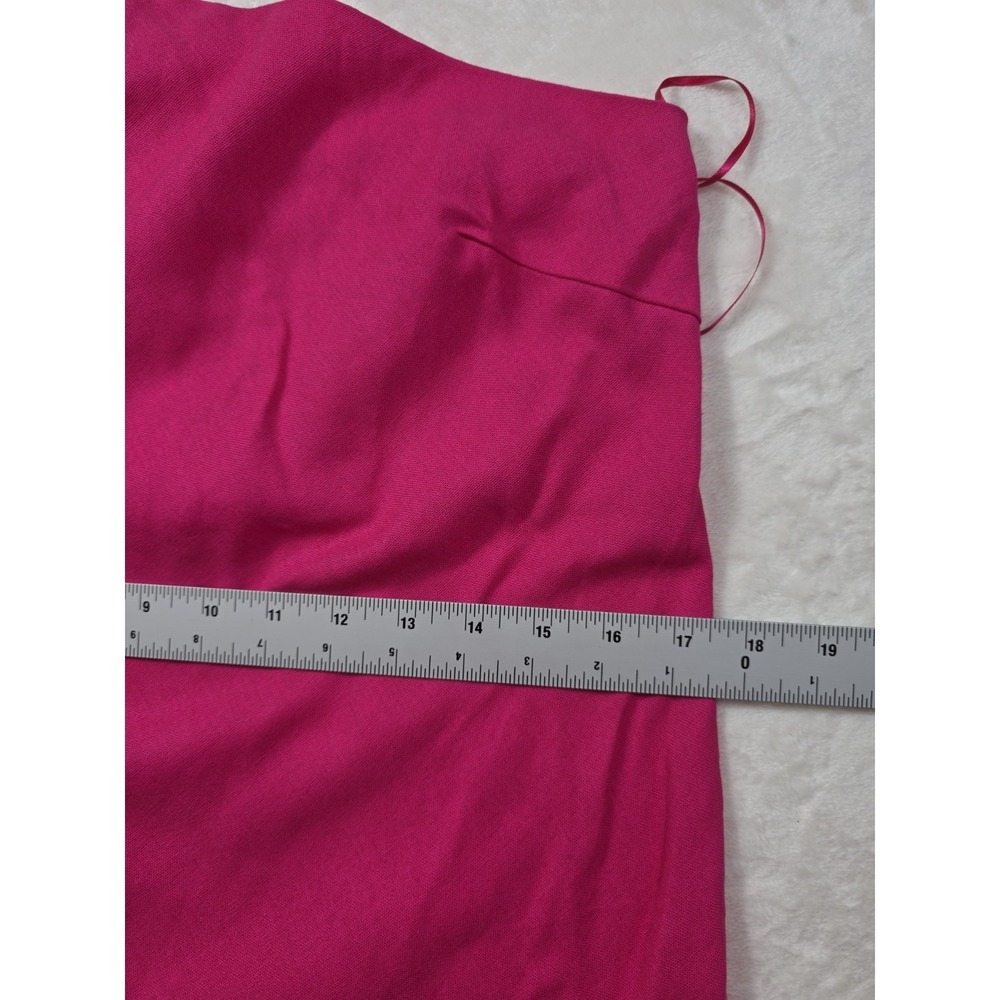 Lucy Paris Sabrina One Shoulder Maxi Dress Fuchsia Pink M NWT $125 - Picture 8 of 13
